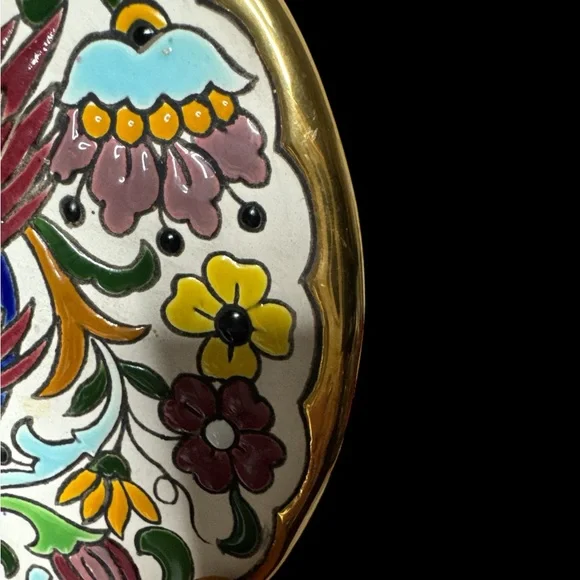 Vintage Ceramic Sevilla Floral Bird Decorative Wall Plate. (D) - Picture 2 of 4